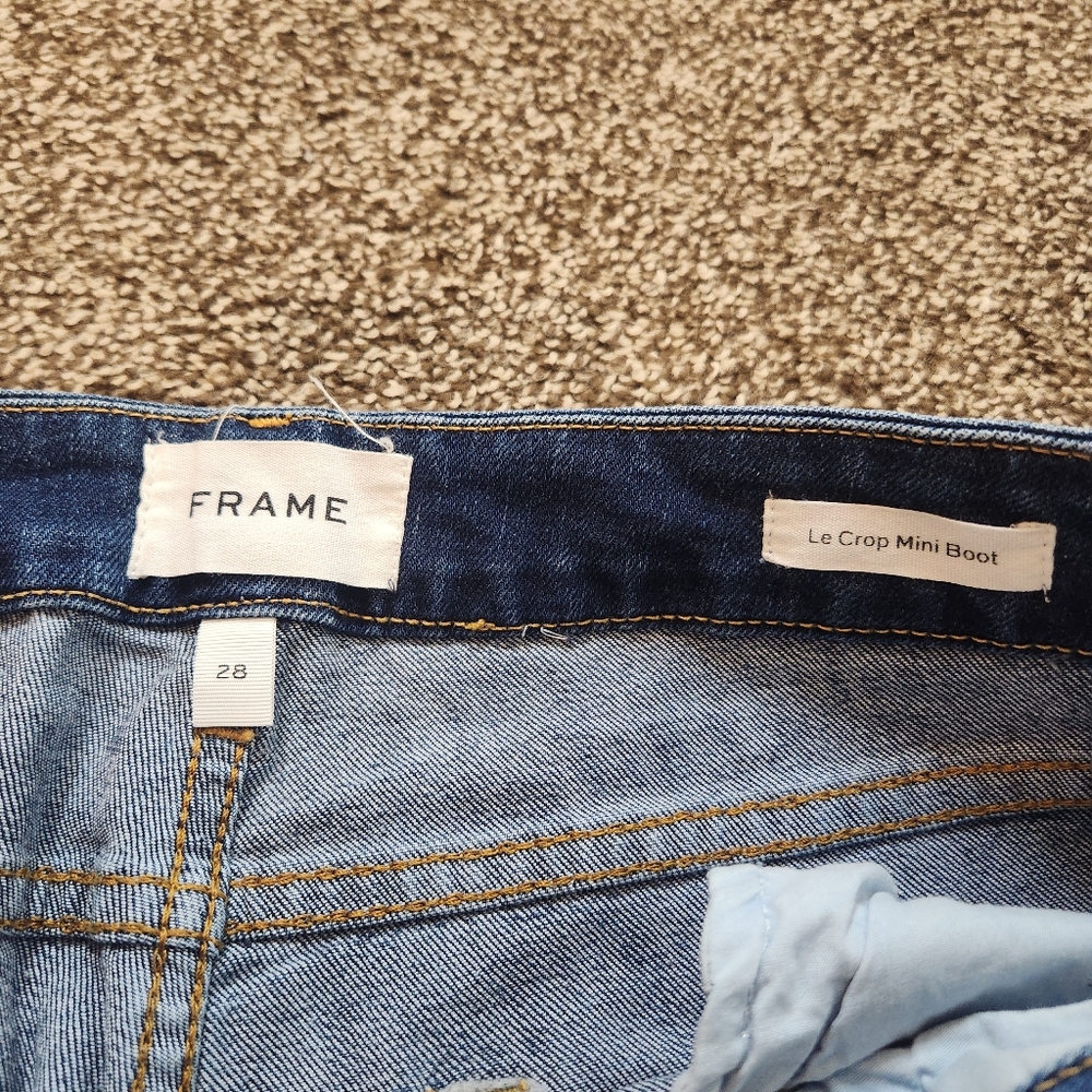 Frame Le Crop Mini Bootcut Jeans Size 28 - Picture 5 of 8